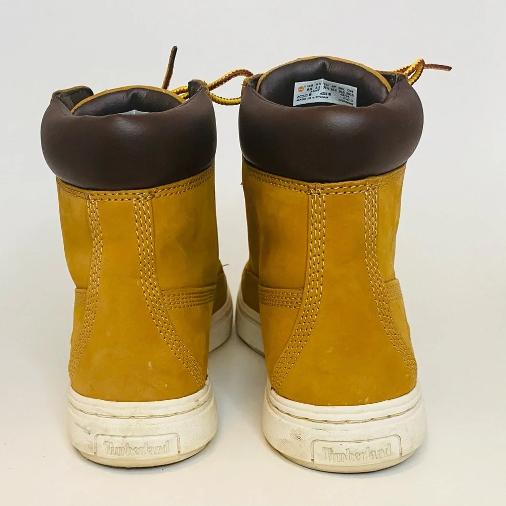 Timberland Women's Tan High-Top Sneakers - Picture 6 of 9
